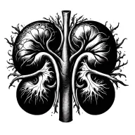 kidney tattoo design idea