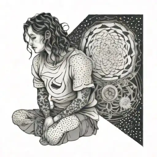 We sit in silence tattoo design idea