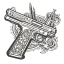 2nd Amendment tattoo design idea