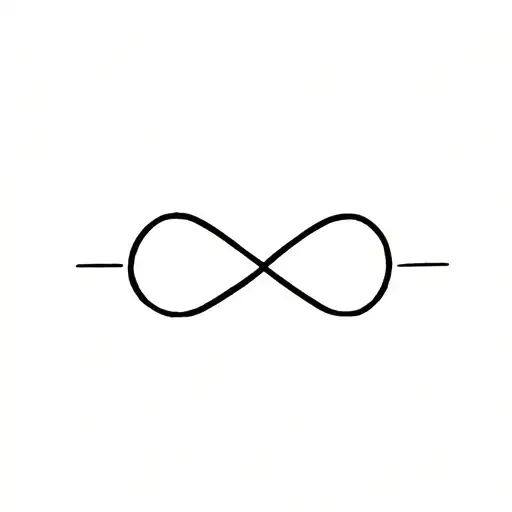 an infinity symbol  tattoo design idea