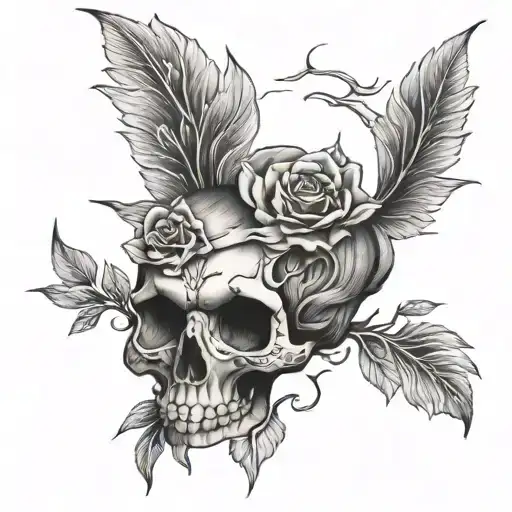 I would like something to represent my life. So I didn't have a beautiful childhood, I almost always had to be quiet tattoo design idea