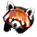 Red Panda tattoo design idea