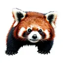 Red Panda tattoo design idea