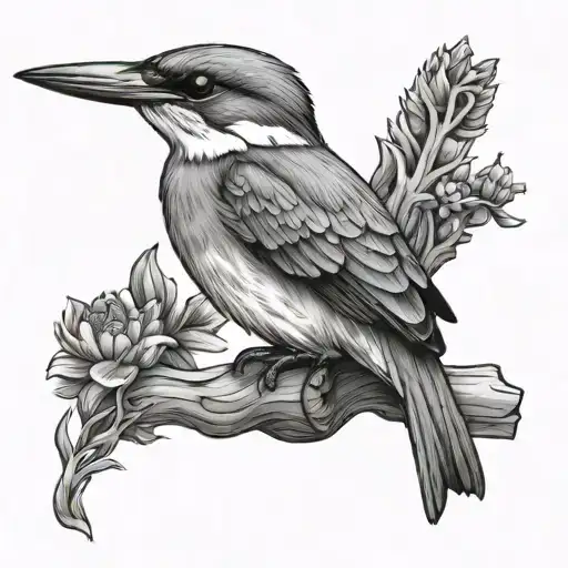 Kingfisher tattoo design idea