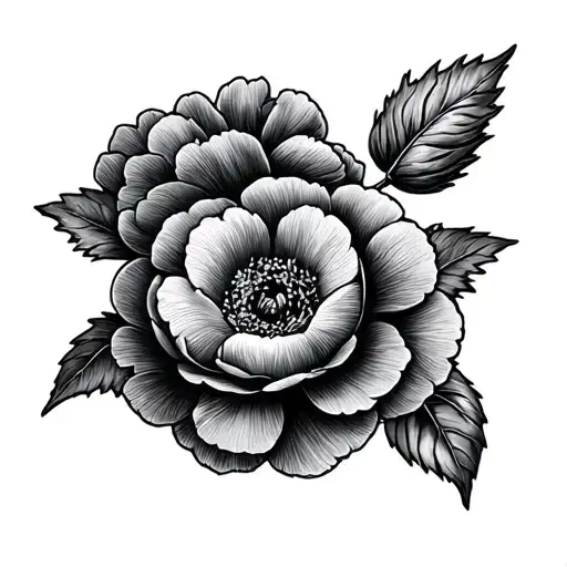 Ranunculus tattoo design idea