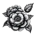 Ranunculus tattoo design idea