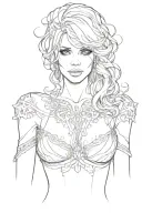 Cleavage tattoo design idea