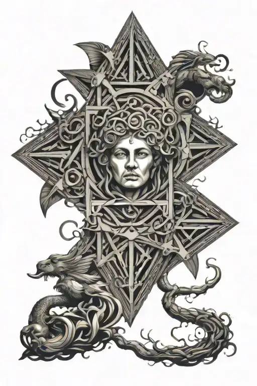 raft of the Medusa tattoo design idea