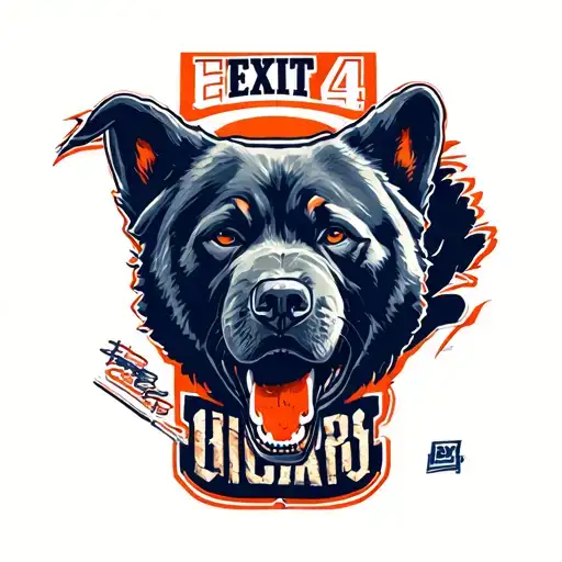 "Exit 4 " Chicago bears tattoo design idea