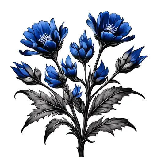 Bluebonnet tattoo design idea