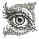 odin eye tattoo design idea