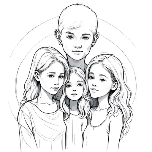 family, mastering emotions, higher self improvement tattoo design idea