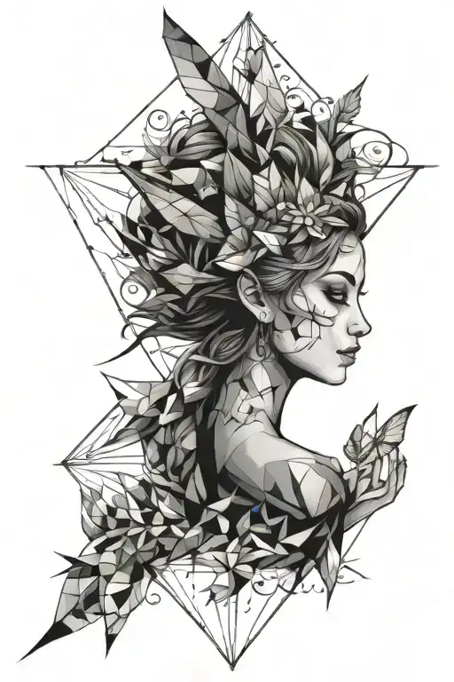 fairy tattoo design idea