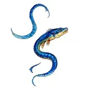 viper fish tattoo design idea