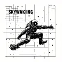 Skywalking WRLD tattoo design idea