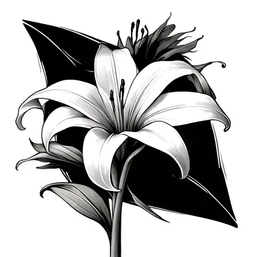 Easter Lily tattoo design idea