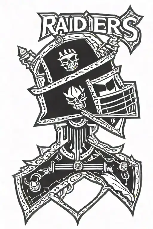 Raiders Logo tattoo design idea