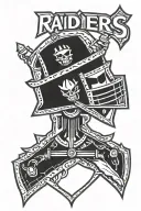 Raiders Logo tattoo design idea