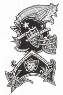 Raiders Logo tattoo design idea