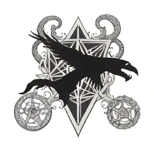 anti possession symbol, "saving people hunting things the family business"  tattoo design idea