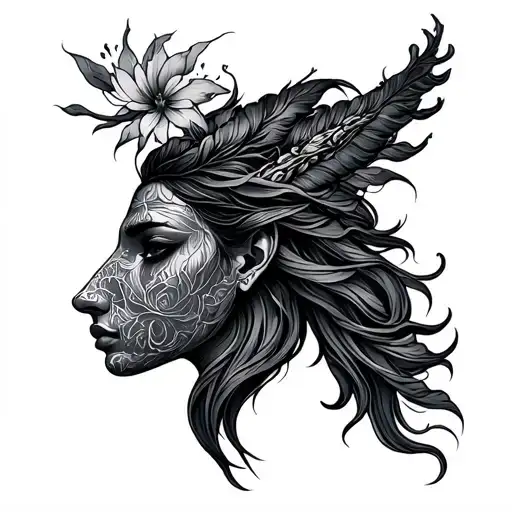 Virgo Aquarius tattoo design idea