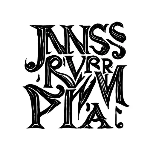 "J N S R S V P H M A" tribal tattoo tattoo design idea