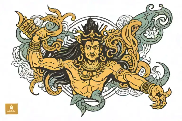MAHADEV BAND TATOO tattoo design idea