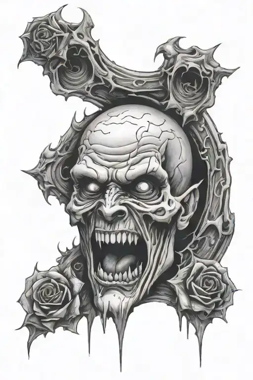 напис 1. Evil is evil. Big, small, average, what's the difference? Evil is hard to measure. Its boundaries are blurry. I tattoo design idea