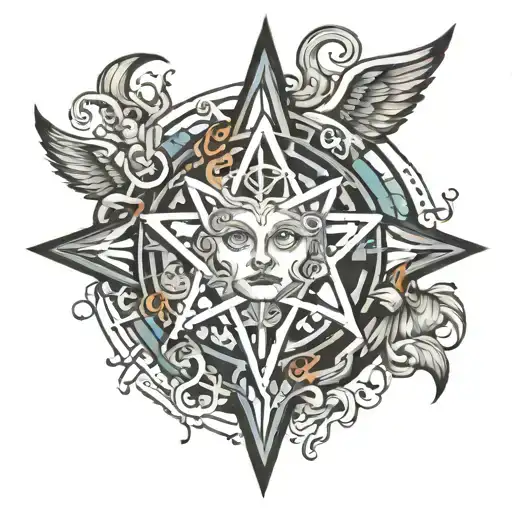 wicca tattoo design idea