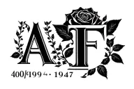 rose bracelet black gradient date 4/01/1947 letter F tattoo design idea