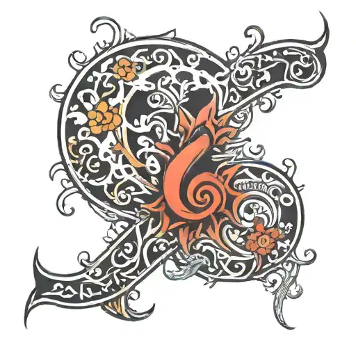 "are you in pain like I am" shaped like question mark tattoo design idea