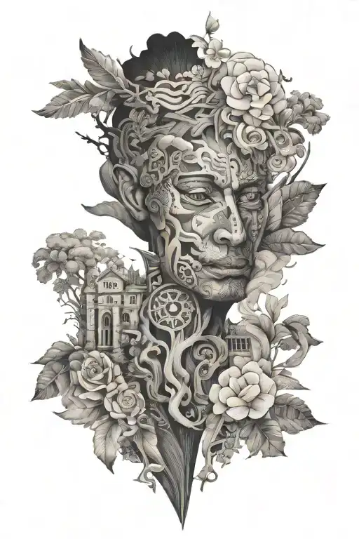 south america tattoo design idea