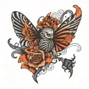 barcode black owned tattoo design idea