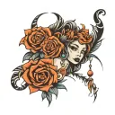 barcode black owned tattoo design idea