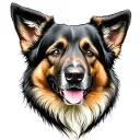police sheepdog tattoo design idea