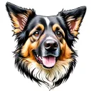 police sheepdog tattoo design idea