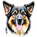 police sheepdog tattoo design idea