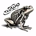 Frog Skeleton tattoo design idea