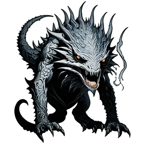 Cryptid tattoo design idea