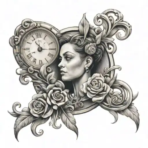 24 hour person tattoo design idea