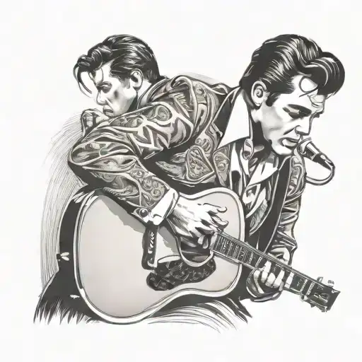 Elvis Presley tattoo design idea