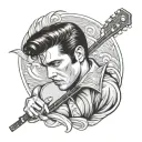 Elvis Presley tattoo design idea