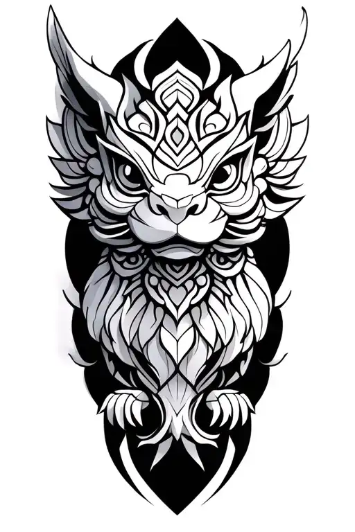 pixiu tattoo design idea