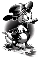 donald duck tattoo design idea