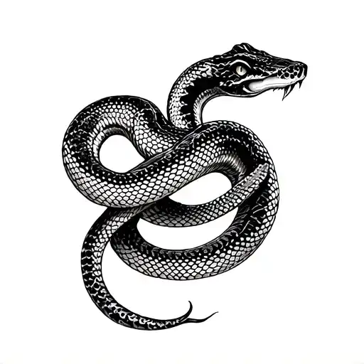 I want a snake tattoo all over my sleeve. Make it look in japanese mafia style and aggressive  tattoo design idea