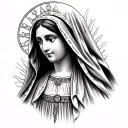 Our Lady of Fatima tattoo design idea