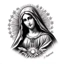 Our Lady of Fatima tattoo design idea