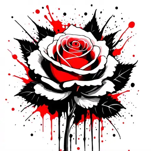 rose tattoo design idea