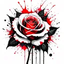 rose tattoo design idea