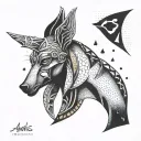 Anubis tattoo design idea